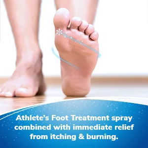 Dr. Scholl's Instant Cool Athlete's Foot Treatment Spray, 5.3oz Athlete's Foot Spray Treatment - Athlete