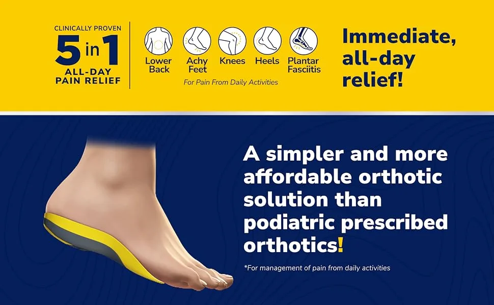 Dr. Scholl's Custom Fit Orthotic Inserts, CF 440, Red Red 1 Pair (Pack of 1) - A simpler and more affordable orthotic solution than podiatric prescribed orthotics