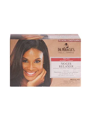 Dr. Miracle's No-Lye Relaxer, With Proteins to Help Prevent Breakage & Vitamins A & E For Healthy Hair Growth, 1 Complete Application 1 Count (Pack of 1) - product information 2