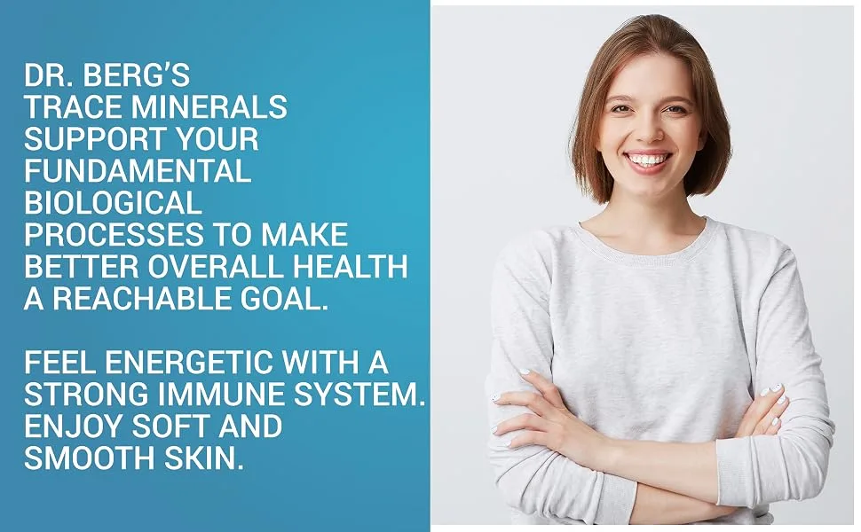 Dr. Berg's Trace Minerals Enhanced Complex - Complete with 70+ Nutrient-Dense Health Mineral - 100% Natural Ingredients - Dietary Supplements - 60 Capsules - Dr Bergs Trace Minerals Enhanced