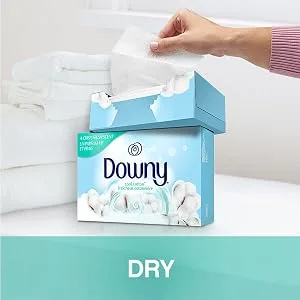 Downy Ultra Liquid Laundry Fabric Softener, Cool Cotton Scent, 120 Total Loads - dry, downy dryer sheets, cool cotton scents, fabric care, soft clothes, scented dryer sheets