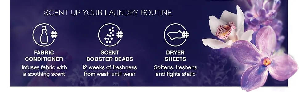 Downy Infusions Laundry Scent Booster Beads for Washer, Calm, Lavender & Vanilla Bean, 20.1 Oz Scent Booster Beads, 20.1oz - scent up your laundry routine with downy fabric conditioner, scent booster beads, dryer sheets
