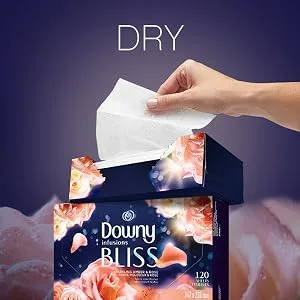 Downy Infusions Laundry Scent Booster Beads for Washer, Bliss, Sparkling Amber & Rose, 20.1 Oz - dry downy infusions dryer sheets bliss scent, drying sheets for dryer, floral scent, clothing