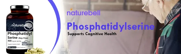 Double Strength PhosphatidylSerine 400mg Per Serving, 180 Capsules, Soy Free, Derived from Sunflower Lecithin, Supports Cognitive Health and Brain Function, Phosphatidylserine Matrix, Non-GMO - Phosphatidylserine
