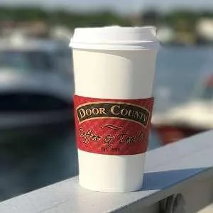 Door County Coffee - Chocolate Raspberry Truffle, Chocolate Raspberry Truffle Flavored Ground Coffee - Medium Roast, 10 oz Bag Ground Bag Chocolate Raspberry Truffle 10 Ounce (Pack of 1) - Door County Coffee To Go