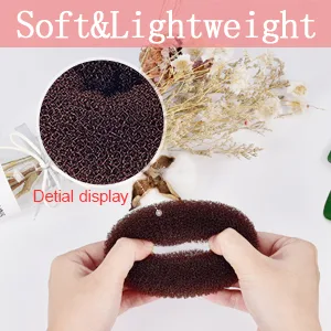 Donut Bun Maker, MORGLES Bun Maker for Hair Ring Style Bun Maker Set with 4PCS Donut Bun 10PCS Black Hair Pins - Soft and lightweight