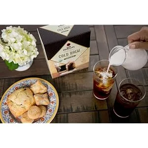 Don Franciscos Organic Cold Brew Coffee, Premium 100% Arabica Beans, 4 Pitcher Packs (makes 2 pitchers) 8 Count (Pack of 1) - Cold Brew, Coffee, Organic, Coldbrew, Don Francisco