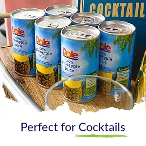 Dole 100% Pineapple Juice, 6 Fl Oz, 6 Cans - canned juice
