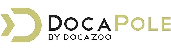 DocaPole 20 Foot Reach Dusting Kit with 5-12 Ft Extension Pole: Includes 3 Duster Attachments for Cobwebs, Ceiling Fans, and Other High-Reach Items 4 Piece Set - DocaPole by Docazoo Logo