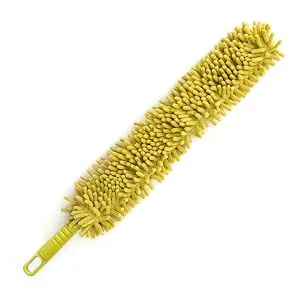 DocaPole 20 Foot Reach Dusting Kit with 5-12 Ft Extension Pole: Includes 3 Duster Attachments for Cobwebs, Ceiling Fans, and Other High-Reach Items 4 Piece Set - DocaPole Chenille Microfiber Flex-and-Stay Ceiling Fan Duster