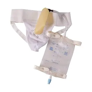 DMI Urinal for Men, Portable Urinal With Elastic Waistband And Urine Collection Bag or Leg, FSA and HSA Eligible, Holds Up To 20 Ounces Of Fluid, One Size Fits Most, Reusable And Washable - Urinal