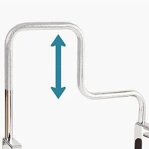 DMI Grab Bar Tub and Shower Handle, Bathtub Grab Bar, Safety Rail, For Safety and Stability, Rust Resistant, Chrome - HIGH-LOW DESIGN