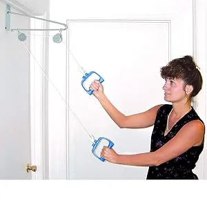 DMI Exercise Pulley Set for Physical Therapy helps Increase Mobility, White - product information 1