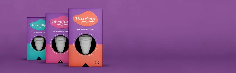 DivaCup - Menstrual Cup - Feminine Hygiene - Leak-Free - BPA Free - Model 1 with Shaker Cup - divacup