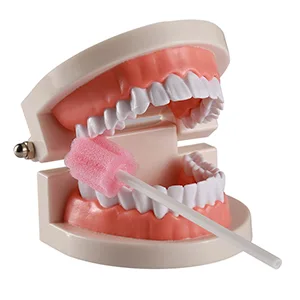 Disposable Untreated Oral Care Swabs, 250 Count (PINK+plum) 250 PINK - Using method
