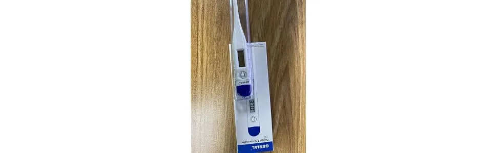 Digital Thermometer for Fever, Quick Reading Waterproof Oral Thermometer with Fever Indicator. Best for Baby Kids and Adults - Thermometer