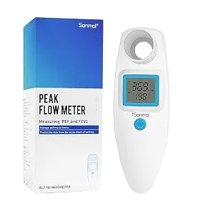 Digital Peak Flow Meter Spirometer Asthma for Adult Kids Portable PEF Forced Expiratory Volume FEV1 Home Medical - peak flow meter