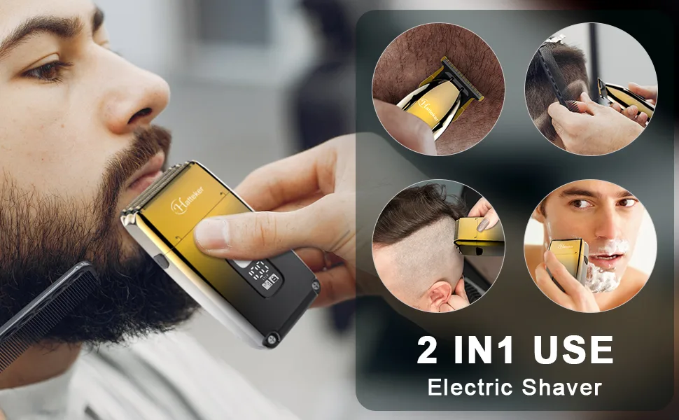 Hatteker Shaver Bald Head Shaver Electric Shaver Razor for Men with Precision Trimmer Barber Shaver Trimmer Triple Blades - product information 14