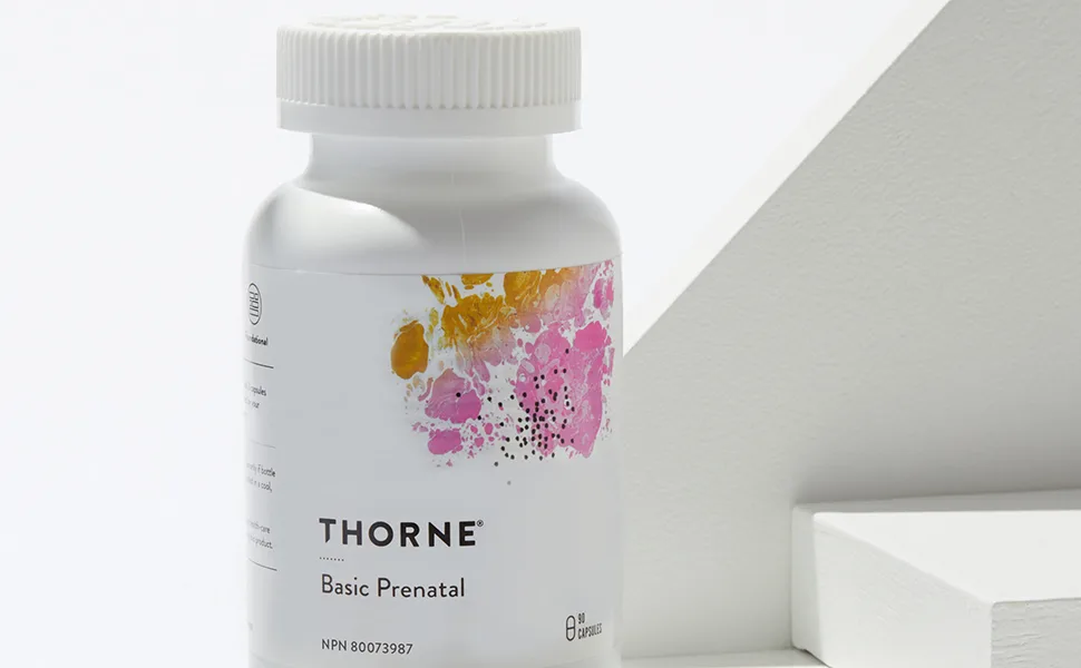 Thorne Basic Prenatal - Folate Multivitamin for Pregnant and Lactating Women - 90 Capsules - 30 Servings - ZMP-BTF-2