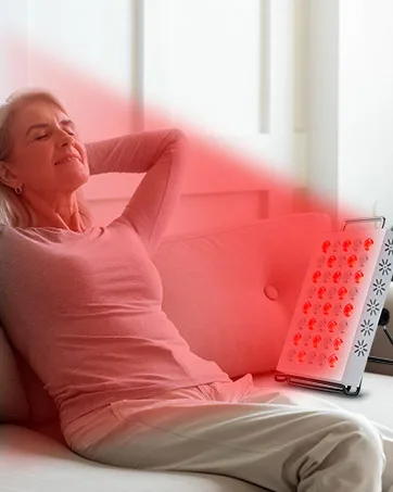 Red Light Lamp 180LEDs Near Infrared Light Lamp with Stand Red Light with Timer Adjustable Angle & Brightness & Height Red Lamp at Home and Office - Red Light Lamp Panel