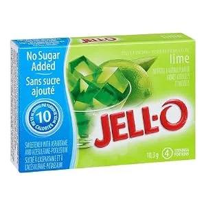 Jell-O Lime Jelly Powder Light Gelatin Mix - product information 1