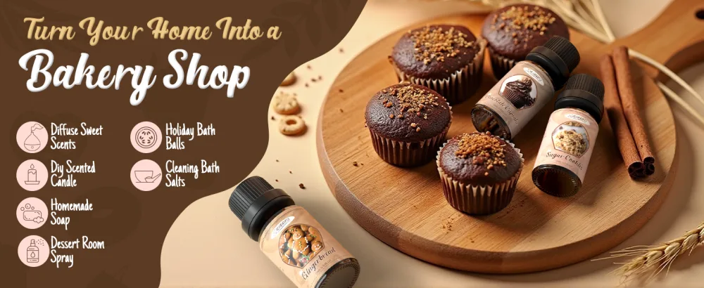 SALUBRITO Bakery Fragrance Oils Set Fall Essential Oils Gift Set for Diffuser Candle Soap Making Pumpkin Pie Chocolate Cupcake Snickerdoodle Gingerbread Creamy Vanilla Sugar Cookies - product information 7