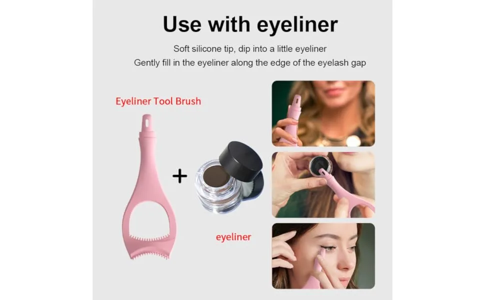 HAPINARY Eyeliner Auxiliary Artifact Eye Shadow Lash Tools Eyeliner Drawing Tool Makeup Stick Miss Jacket - product information 1