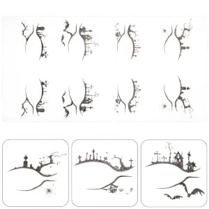 IWOWHERO 4 Pairs Adhesive Eyeliner Stickers Temporary Eye Shadow Stickers - product information 6