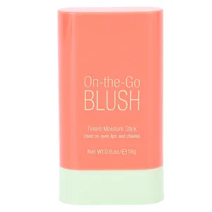 Solid Cheeks Blush 19g 3D Face Blush Rouge Moisturizer Stick Makeup Blush Stick Blush for Cheek Lip and Eye 0.7Oz - product information 2