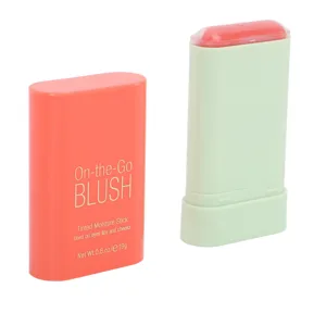 Solid Cheeks Blush 19g 3D Face Blush Rouge Moisturizer Stick Makeup Blush Stick Blush for Cheek Lip and Eye 0.7Oz - product information 3