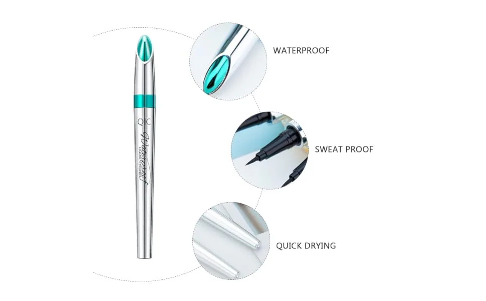 Beatifufu Very Fine Eyeliner Waterproof Eye Pencil Sweat Resistant Eye Pencil Eye Drawing Pen Liquid - product information 4