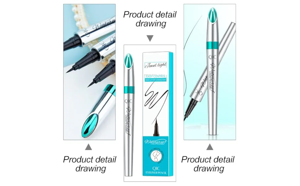 WOONEKY Very Fine Eyeliner Women Makeup Tools Supply Eyes Beauty Accessory Eye Drawing Pen Plastic - product information 2