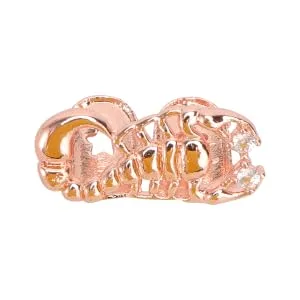 Anneome 1pc Scorpion Single Braces Men Decor Hip Hop Clothes for Men Vampire Decor Single Grill Cap Golden 2X1cm - product information 5