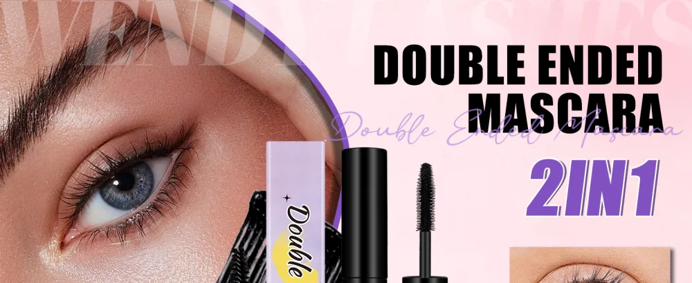 Wendy Lashes Mascara Set - Volumizing and Lengthening with Precision Brush for Ultimate Definition Double-Ended Design Lower Lash Mascara Included - Black 6 mL & 4 mL - product information 1