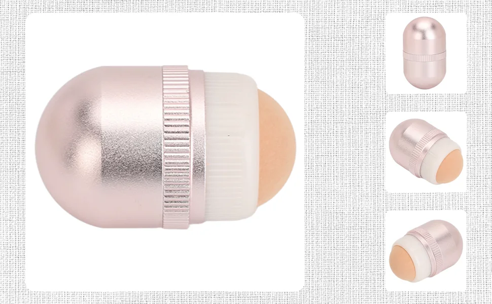 Oil Absorbing Face Roller for Oily Skin Care Egg Shape Volcanic Facial Roller with Replacement Ball - 1412230180911-1