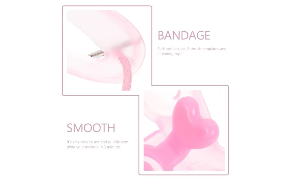 IWOWHERO Eyebrow Tools 3 Sets Eyebrow Aid Brow Supplies Professional Travel Eyebrow Template Card Eyebrow Trimming - product information 6