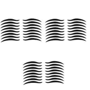 SKISUNO 240 Pairs Double Eyelid Tape Temporary Eye Liner Reusable Eyelid Stickers Temporary Liner Black - product information 2