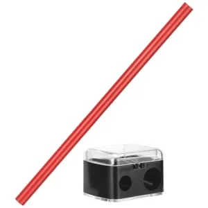 FOYTOKI 1 Set Eyebrow Pencil Eyebrow Pen Makeup Supplies Beauty Salon Pen Makeup Tools Red Plastic - product information 1