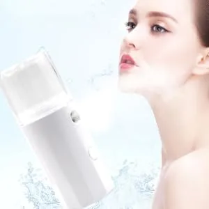 Outanaya 1pc Hydrating Instrument Cool Mist Sprayer Cloth Steamers Electronic Abs Face Steamer White - product information 1