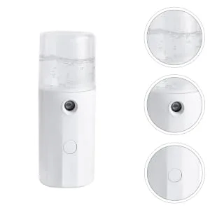 Outanaya 1pc Hydrating Instrument Cool Mist Sprayer Cloth Steamers Electronic Abs Face Steamer White - product information 3