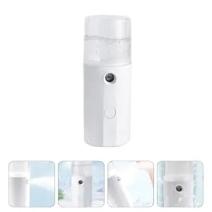 Outanaya 1pc Hydrating Instrument Cool Mist Sprayer Cloth Steamers Electronic Abs Face Steamer White - product information 5