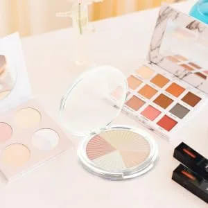 WOONEKY 1 Box Highlight Powder Pressed Powder Highlighter Shimmering Skin Highlighter Plastic Shell - product information 5