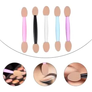 Outanaya 5 Boxes Double Ended Eyeshadow Brush Eyeshadow Brush Sponge Kit Makeup Applicator Non Latex - product information 5