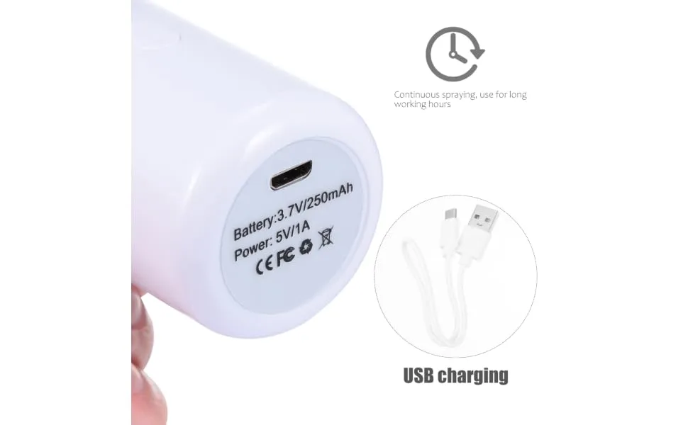PLAFOPE Moisturizer Spray Humidifier Oul Diffuser Light Aroma Humidifier Face White Plastic Material - product information 2