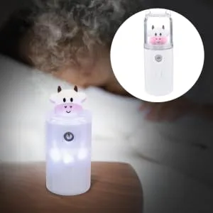 PLAFOPE Moisturizer Spray Humidifier Oul Diffuser Light Aroma Humidifier Face White Plastic Material - product information 5