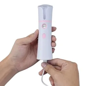 Beatifufu 1pc Portable Face Humidifier White Handy Face Sprayer Facial Care Steamer 14.1x4cm - product information 1