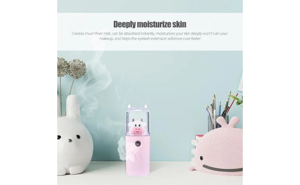 BIUDECO Moisturizer Mister Spray Bottle Face Cool Mist Pocket Size Humidifier Plastic Material - product information 7