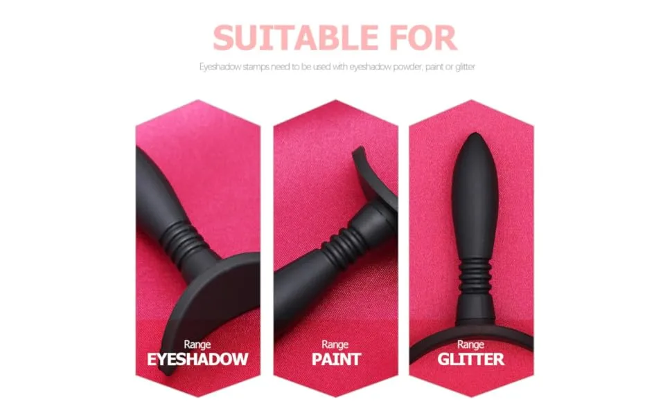 1 Set Eye Shadow Stamp Eyeshadow Girl Makeup Applicator Silicone Eye Shadow Seal Household The Lazy - product information 5