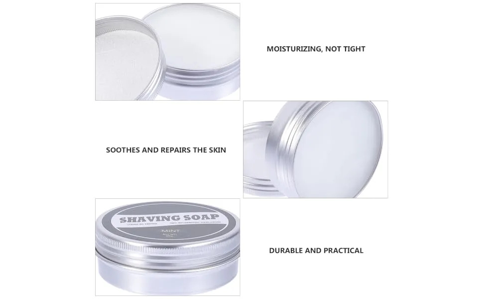 PLAFOPE 1pc Shaving Barber Shaving Cleaning Kit Shaving Moisturizer Luxury Aluminum Material - product information 6