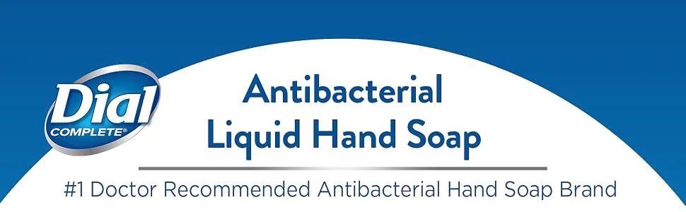 Dial Complete Antibacterial Liquid Hand Soap, Spring Water, 11 fl oz , 4 Count (Pack of 1) Fresh 4 Count (Pack of 1) - Dial liquid hand soap